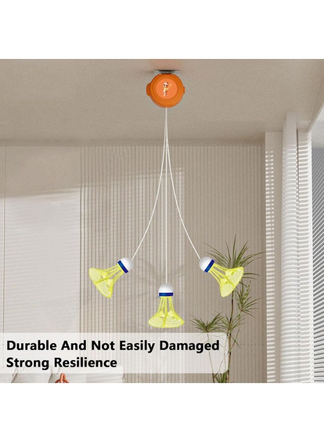 جهاز تدريب كرة الريشة المحمول، أداة ارتداد للتدريب للمشغل الفردي، آلة تدريب ودراسة كرة الريشة مع ملحقات مضرب للتدريب في الحديقة أو ملعب كرة الريشة - Image 5